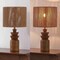 Jonathan Y Anderson 22" Bohemian Coastal Tiered Totem Resin w/Hand-Woven Paper Rope Drum Shade LED Table L, 2PK JYL5510A-SET2 - alternate 8
