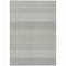 Homeroots 8' X 10' White And Black Chevron Washable Indoor Outdoor Area Rug 612301 - alternate 9