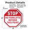Signmission Stop No Forklifts Beyond This Point, 6 inch X 6 inch, Plastic Sign, 2PK OC-P-2PACK-6-59 - alternate 7
