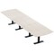 Skutchi Designs 16 Person Conference Table With Power Unit | 16' Arc Rectangle Table | Harmony Series HAR-AREC-48X192-T.BK-K458-NA - alternate 1