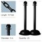 Mr. Chain Black Heavy Duty Stanchion & Chain Kit (2-Pack) 71303-2 - alternate 1