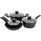 Oster Connelly 7 Piece Textured Nonstick Aluminum Cookware Set in Black 141068.07RR - alternate 1