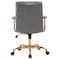 Leisuremod Regina Modern Executive Leather Office Chair, Titanium Grey RO19GRL - alternate 10