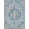 Homeroots 3' X 5' Blue Floral Medallion Washable Indoor Outdoor Area Rug 607896 - alternate 8