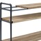 Homeroots Brown And Black Metal Three Tier Etagere Bookcase 486319 - alternate 6