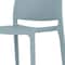 Homeroots Set of Two 30" Baby Blue Heavy Duty Plastic Low Back Outdoor Bar Height Chairs, 2PK 565359 - alternate 5