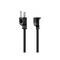 Monoprice SJTW Extension Cord, 14 AWG, Indoor, 14/3, 1 Outlets, 5-15R, Black, 5-15P, 10 ft 24199 - alternate 6