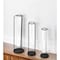 Homeroots Set of Three Black Abstract Cylinder Metal Table Vase, 3PK 397492 - alternate 6