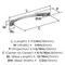 Amerock Vaile 6-5/16 inch (160mm) Center-to-Center Polished Chrome Cabinet Pull, 10PK 10VMP3723226 - alternate 4