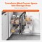Vevor 3 Tier 6 Shelf Blind Corner Pull Out Organizer Chrome Kitchen Cabinet Basket YG-XGW-4-9-3 - alternate 7
