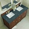 James Martin Vanities Lorelai 60in Double Vanity, Mid-Century Walnut w/ 3 CM Parisien Bleu Silestone Top 424-V60D-WLT-FPBL - alternate 8