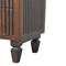 Homeroots 22" Brown Solid Wood Two Drawer Nightstand 701719 - alternate 7