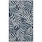 Homeroots 3' X 5' Navy Blue And Ivory Palm Leaf Indoor Outdoor Area Rug 554900 - alternate 1