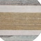 Homeroots 8' Brown Ivory And Blue Round Abstract Washable Indoor Outdoor Area Rug 615274 - alternate 8