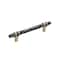 Amerock Carrione 5-1/16 in 128 mm Center-to-Center Marble Black/Golden Champagne Cabinet Pull BP36649MBKBBZ - alternate 1