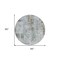 Homeroots 8' Brown Taupe And Gray Round Abstract Washable Indoor Outdoor Area Rug 587874 - alternate 7