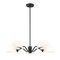 Z-Lite Breton Matte Black 5 Light Chandelier 3048-5MB - alternate 1