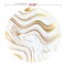 Smarty Had A Party 7.5" White with Gold Waves Plastic Appetizer/Salad Plates, 120PK 317WHG-CASE - alternate 8