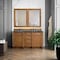 James Martin Vanities Bristol 60'' D Vanity, Saddle Brown w/ Parisien Bleu Silestone Top w/FreePower Wireless Charger 157-V60D-SBR-FPBL - alternate 9