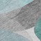 Homeroots 5' X 8' Teal Blue And Gray Abstract Washable Indoor Outdoor Area Rug 632186 - alternate 7