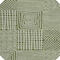 Homeroots 8' Olive Green And Ivory Round Geometric Washable Indoor Outdoor Area Rug 600764 - alternate 9