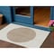 Homeroots 3' X 5' Ivory And Brown Striped Washable Indoor Outdoor Area Rug 597169 - alternate 1