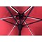 Living Accents Solar LED 9 ft. Tiltable Red Market Umbrella YQ103BK-BRD - alternate 7