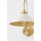 Hudson Valley Lighting Mark D. Sikes X Clivedon 1 Light Wall Sconce 12 In. Aged Brass/Off White MDS1400-AGB/OW - alternate 3