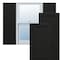 Ekena Millwork True Fit PVC Farmhouse/Flat Panel Combination Fixed Mount Shutters, Black, 12W x 32H, PR TFP101FC12X032BL - alternate 1