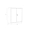 Hirsh Storage Cabinet, 42 in H, 36 in W, 18 in D, Recessed Twist, Keyed, Black, 2 Shelves 22002 - alternate 15
