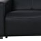 Homeroots 136" Black Top Grain Leather Reclining USB Sofa And Storage 720313 - alternate 9