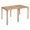 Homeroots 34" Natural Solid Wood Square Extendable Dining Table 601948 - alternate 1