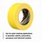 3M Painter's Tape, 36 mm W x 55 m L, 6.3 mil Thick, Yellow, Rubber Adhesive, 24 PK 301+ - alternate 8