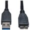 Tripp Lite 3FT USB 3.0 SUPERSPEED DEVICE CABLE A TO MICRO-B M/M BLACK 3FT U326-003-BK - alternate 1