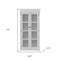 Homeroots 39" Off White Solid Wood Frame Curio Cabinet With Glass Doors 523200 - alternate 13