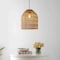 Jonathan Y Koda 13 in. 1-Light Farmhouse Coastal Bohemian Rattan 180 in. Cord Plug-In or Hardwired LED Pendant,  JYL1401A - alternate 15