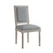 Homeroots Set of Two Gray and Brown Upholstered Linen Dining Side Chairs 535364 - alternate 6