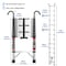 Wrightmaster 12.5 ft. Steel Extension Ladder with 360° Rotatable Hook and Non-Marring Feet 330 lbs. Capacity Zoro3.8MDG - alternate 9