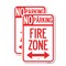 Signmission Fire Lane with Bidirectional Arrow, 12'' X 18'' 2 Signs, Heavy Gauge Aluminum, 2PK A-1218-2PACK-23990 - alternate 1