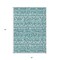 Homeroots 5' X 8' Teal Blue And Ivory Southwestern Washable Indoor Outdoor Area Rug 594191 - alternate 9