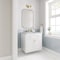 James Martin Vanities Chicago 30 in. Single Vanity, Glossy White, w/ 3 CM Carrara Marble Top 503-V30-GW-3CAR - alternate 5