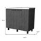 Homeroots 35" X 39" Gray And Silver Stainless Steel and Wood Utility Cabinet With Sink 553692 - alternate 7