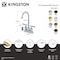 Kingston Brass Double-Handle 4" Centerset Bar Faucet, Matte Black KB8490KPS - alternate 2