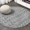 Jonathan Y Moroccan HYPE Boho Vintage Diamond Gray/Ivory 7 ft Round Area Rug MOH101C-7R - alternate 1