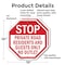 Signmission Stop Private Road Residents and Gue, 10 inch X 10 inch, Aluminum Metal Signs, 2PK OC-A-2PACK-10-83 - alternate 5