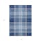Homeroots 8' X 10' Navy Blue Black And Ivory Plaid Washable Indoor Outdoor Area Rug 596348 - alternate 9