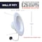 Bulbrite 14-Watt 5/6 in. Downlight w/Gimball LED Light Bulb Medium Base (E26) White Round 3000K, 4PK 861499 - alternate 6