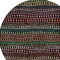 Homeroots 8' Black Green And Gold Round Striped Washable Indoor Outdoor Area Rug 588240 - alternate 5