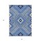Homeroots 3' X 5' Blue Gray And Ivory Tribal Washable Indoor Outdoor Area Rug 598100 - alternate 9