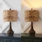 Jonathan Y Theodore 21" Rustic Farmhouse Handwoven Water Hyacinth/Resin LED Table Lamp, Brown Wood Finish, 2PK JYL4051A-SET2 - alternate 10